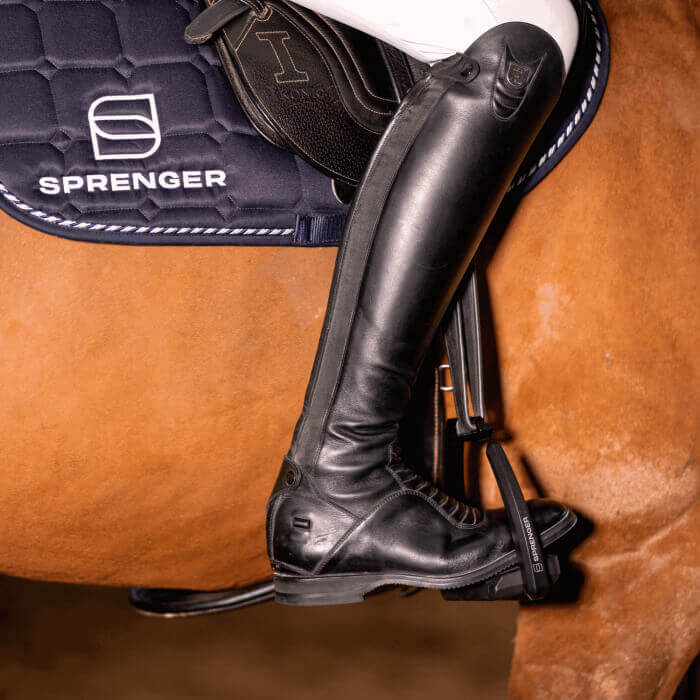 SPRENGER Aero-Steigbügel schwarz eloxiert - 120 mm Trittweite
