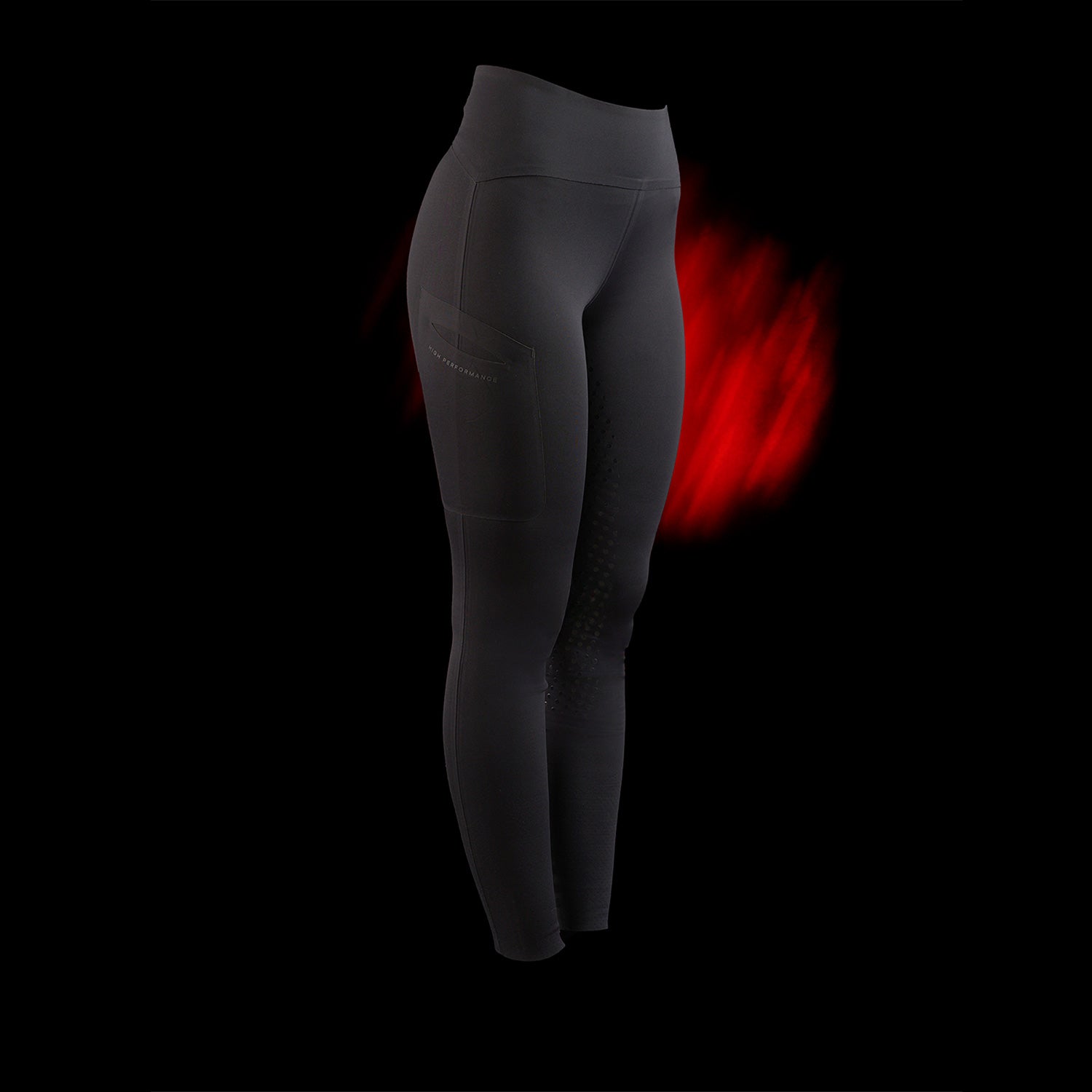 Equestro Ridertech Women's High Waisted Full Grip Leggings