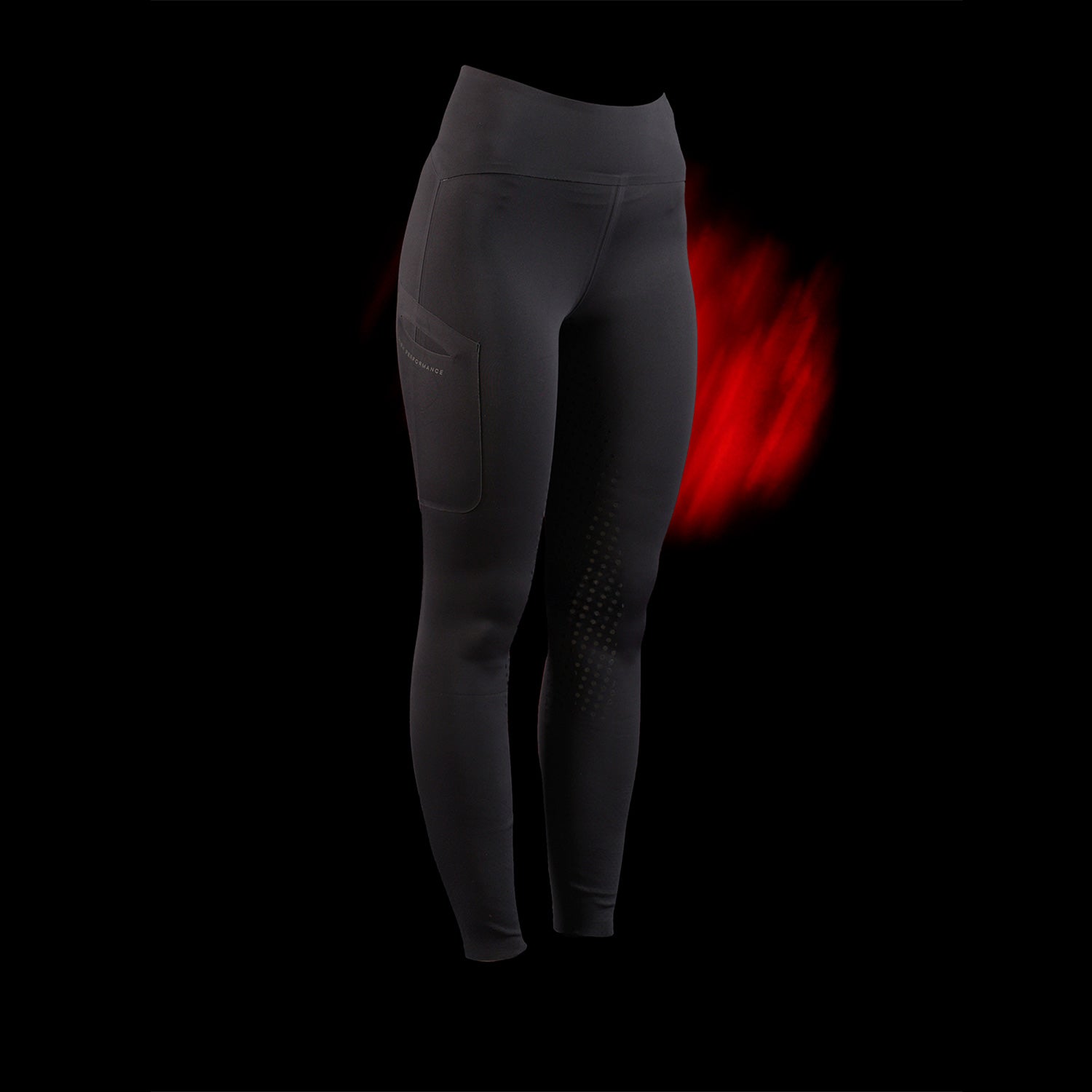 Equestro Ridertech Women's High Waisted Full Grip Leggings